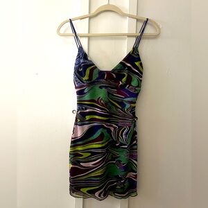 Superdown Printed Mini Dress